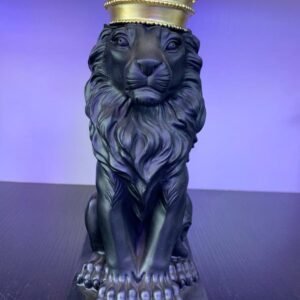 Royal Black Lion sculpture